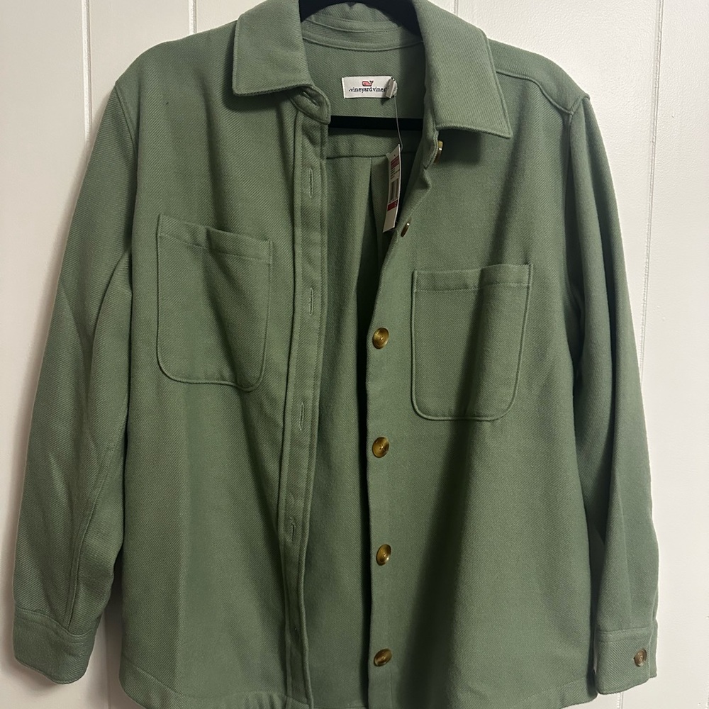 Vineyard Vines Olive Green Shirt Jacket